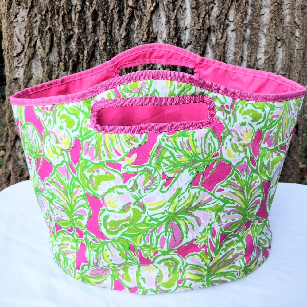 LILLY PULITZER INSULATED COLLAPSIBLE COOLER TOTE NWOT